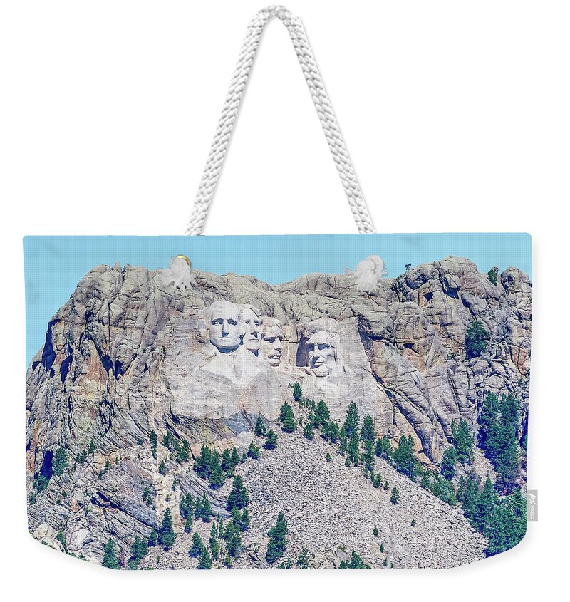 Sculpture Weekender Tote Bag featuring the photograph Mt Rushmore by Paul Freidlund