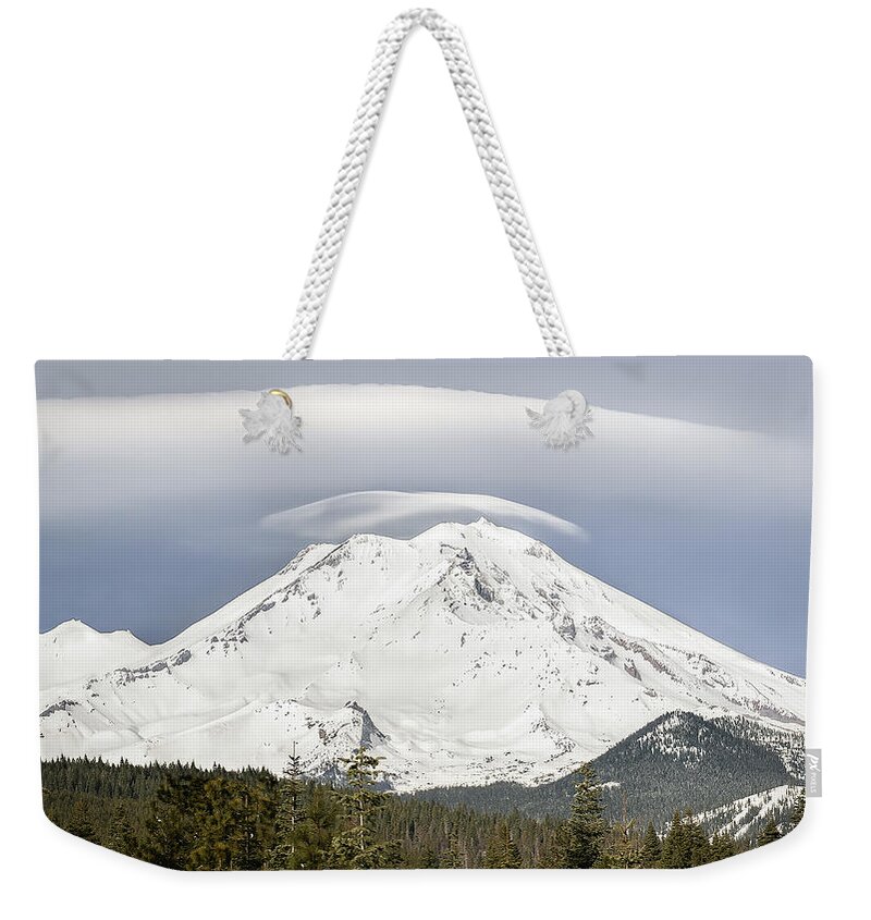 Mt Shasta Weekender Tote Bag featuring the photograph Mt. Shasta Glory by Gary Geddes