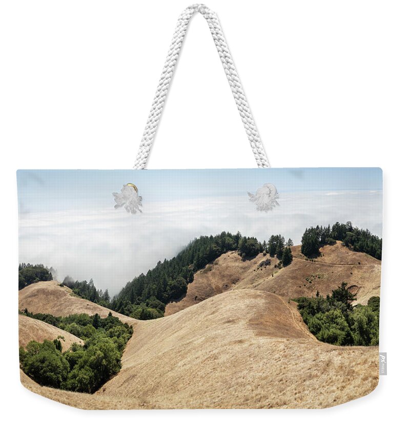 California Weekender Tote Bag featuring the photograph Mt. Tamalpais Rolling Hillis Pano by Gary Geddes