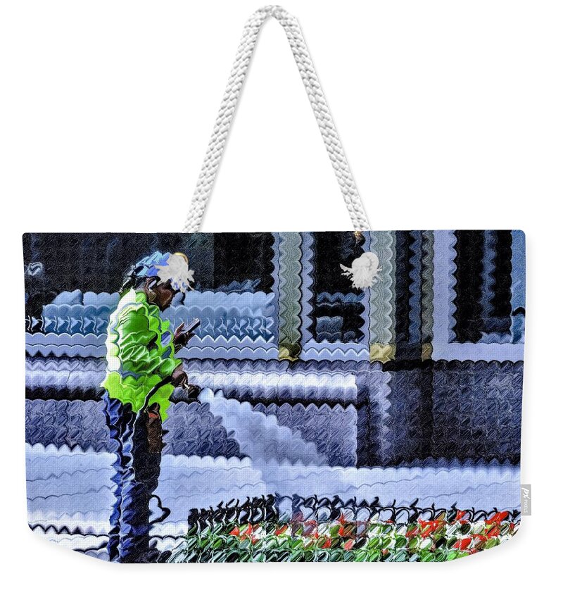 Hose Weekender Tote Bag featuring the digital art Multitasker by Addison Likins