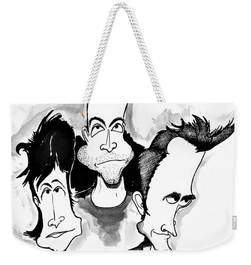 Muse Weekender Tote Bag featuring the drawing Muse by Michael Hopkins
