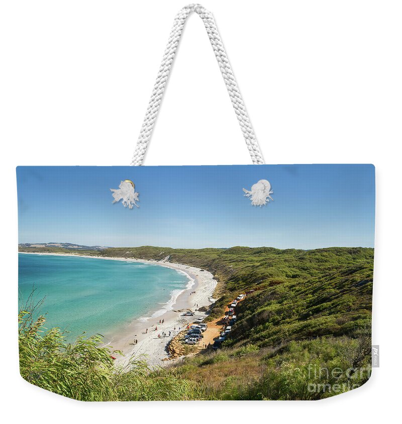 Mutton Bird Beach Weekender Tote Bag featuring the photograph Mutton Bird Beach, Elleker, Western Australia by Elaine Teague