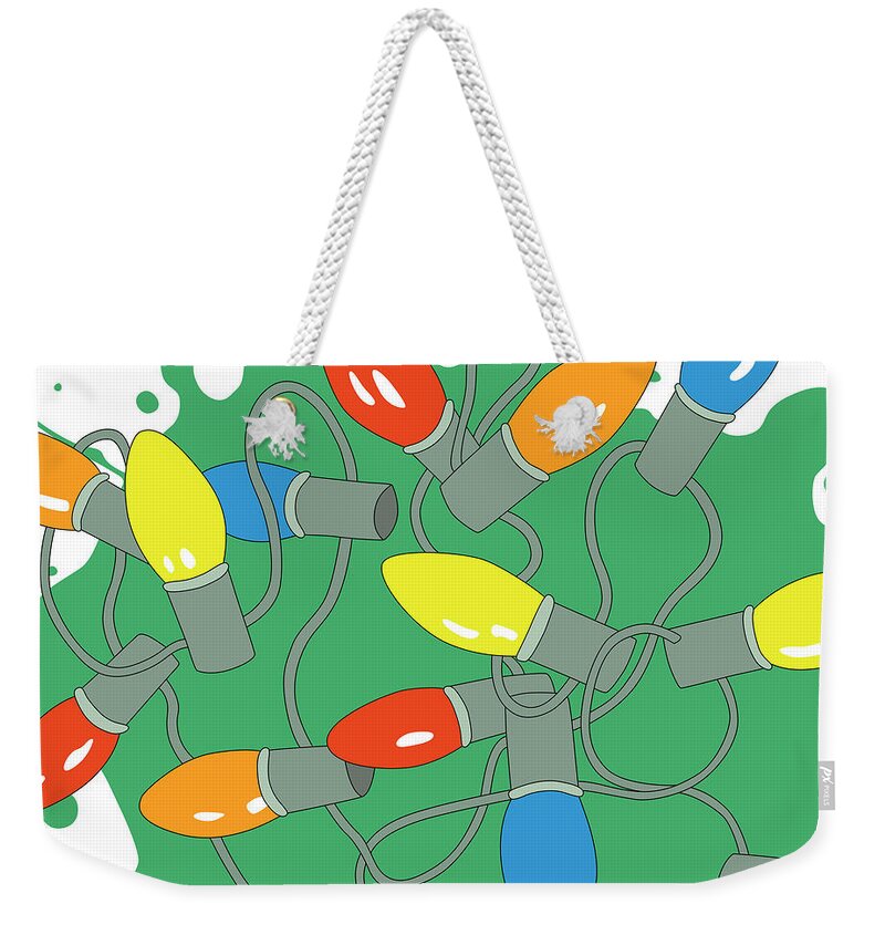 Coffee Weekender Tote Bag featuring the digital art My Brain Before Coffee by Nikita Coulombe