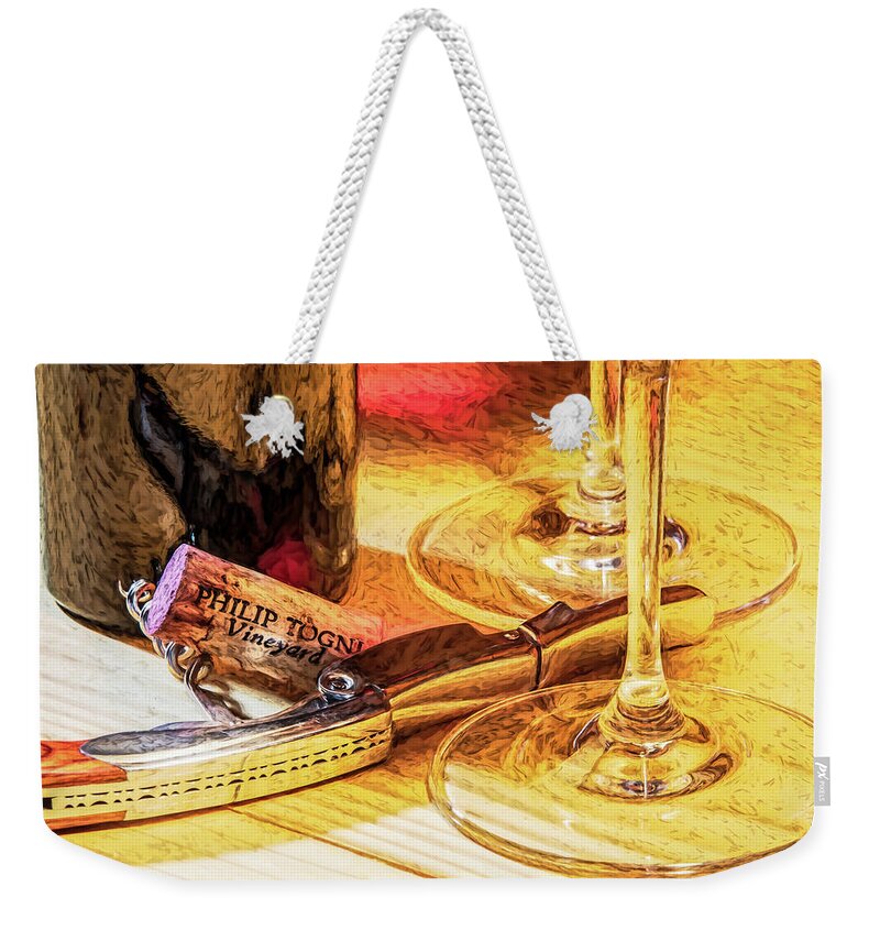 Cabernet Sauvignon Weekender Tote Bag featuring the photograph My Friend Togni by David Letts