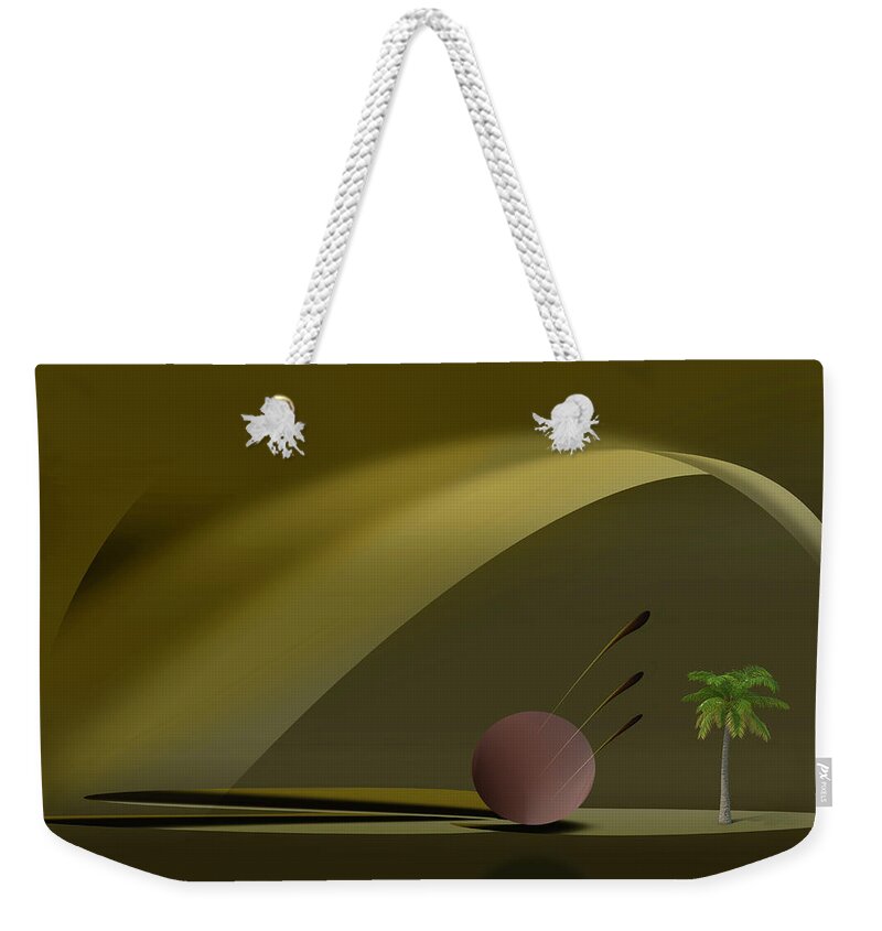 Browns Weekender Tote Bag featuring the digital art My heaven by Andrew Penman