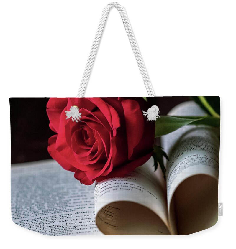 Book Weekender Tote Bag featuring the photograph My love is like by Holly Ross