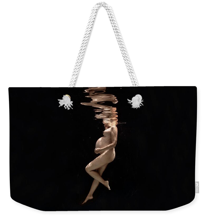 Underwater Weekender Tote Bag featuring the photograph My Lovely Zoe by Gemma Silvestre