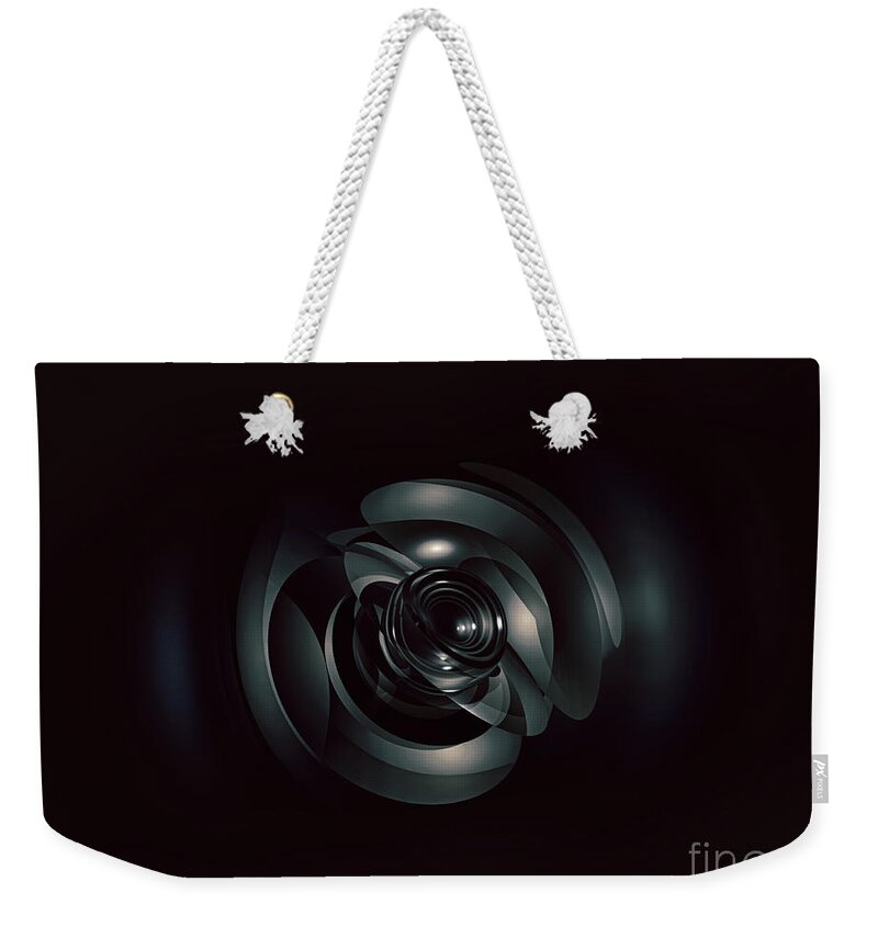 Grunge Weekender Tote Bag featuring the digital art Mysterious Reflections by Phil Perkins
