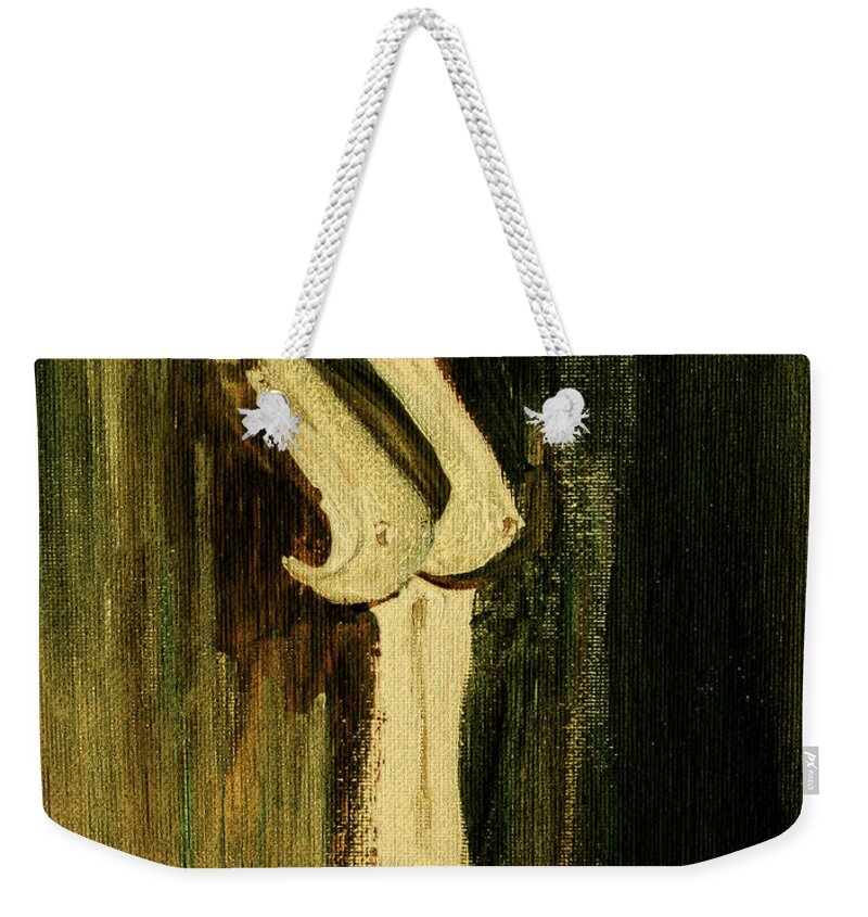 Naked Beauty Weekender Tote Bag featuring the painting Naked Beauty by Julie Lueders 