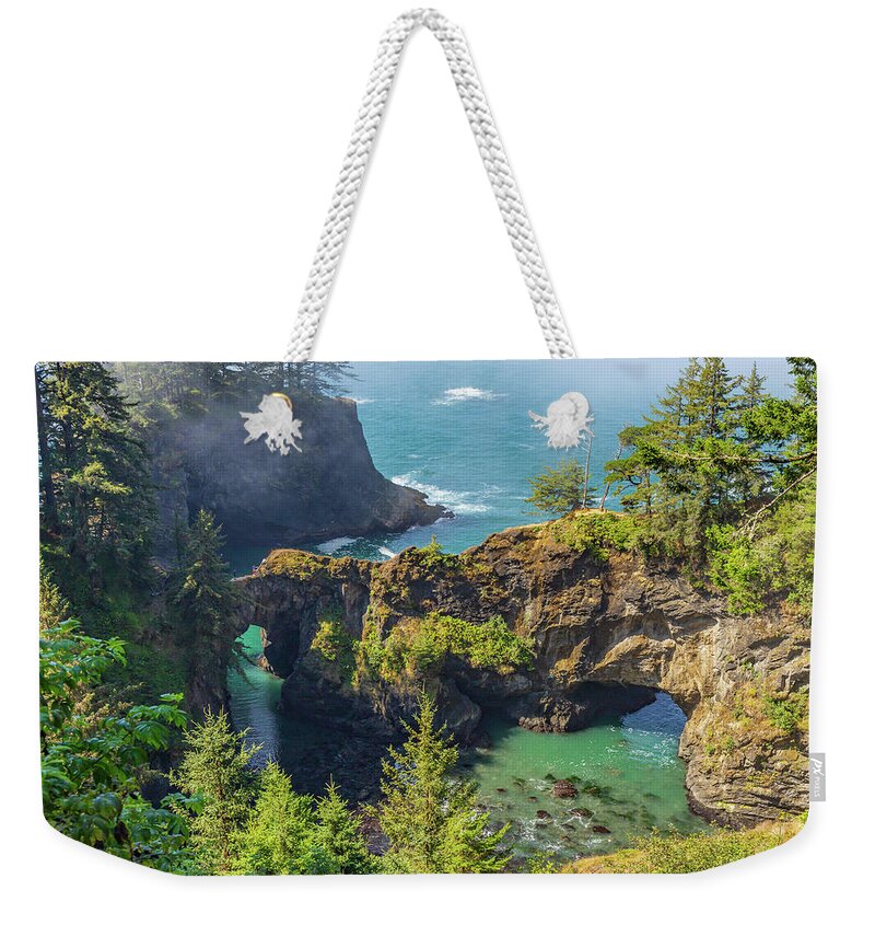 Beautiful Weekender Tote Bag featuring the photograph Natural Bridges by Ed Clark