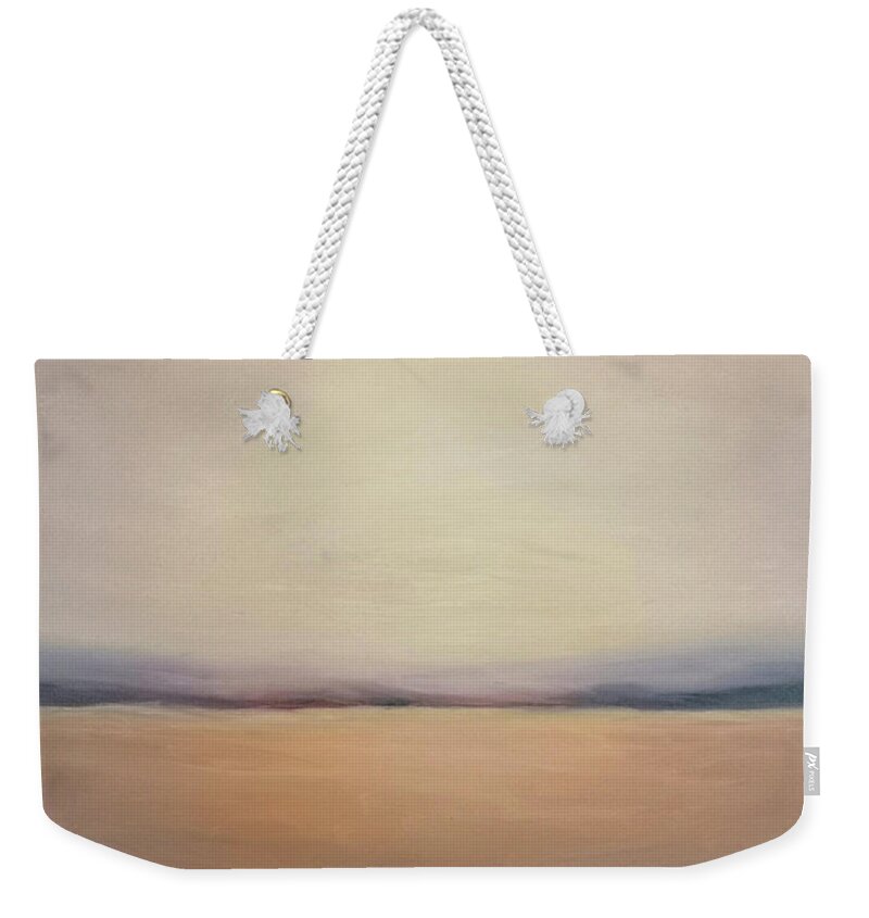 Meadow Weekender Tote Bag featuring the painting Natural Space by Vart by Vart Studio