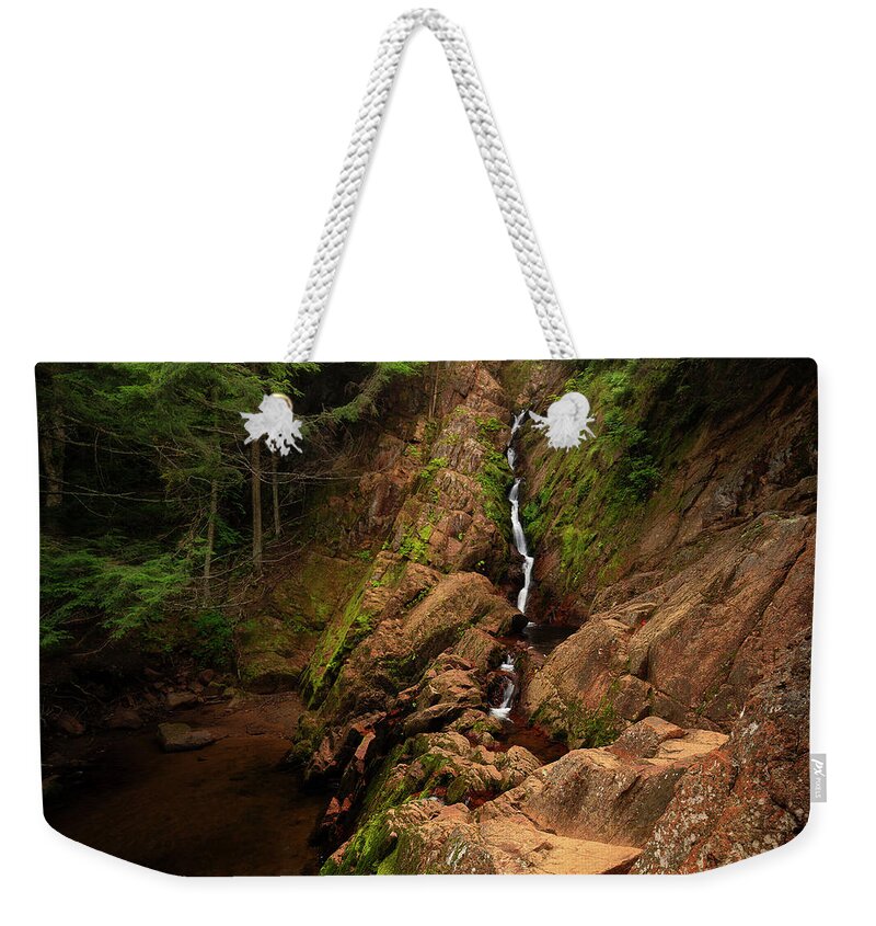 Waterfall Weekender Tote Bag featuring the photograph Nature Carves by Nate Brack