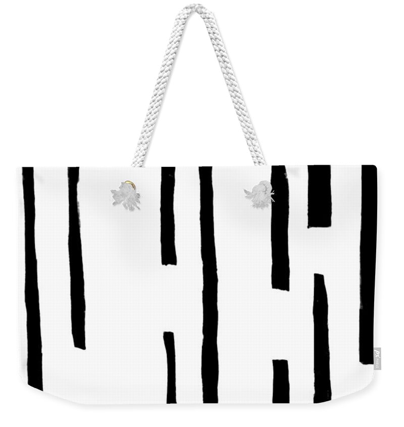 Abuse Weekender Tote Bag featuring the painting Neither Rhyme Nor Reason by VIVA Anderson