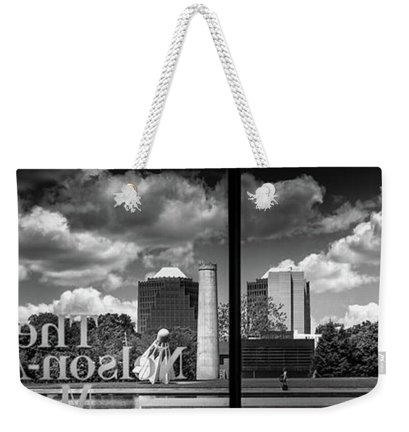 Kansas City Weekender Tote Bag featuring the photograph Nelson Atkins Art Gallery by Doug Sturgess