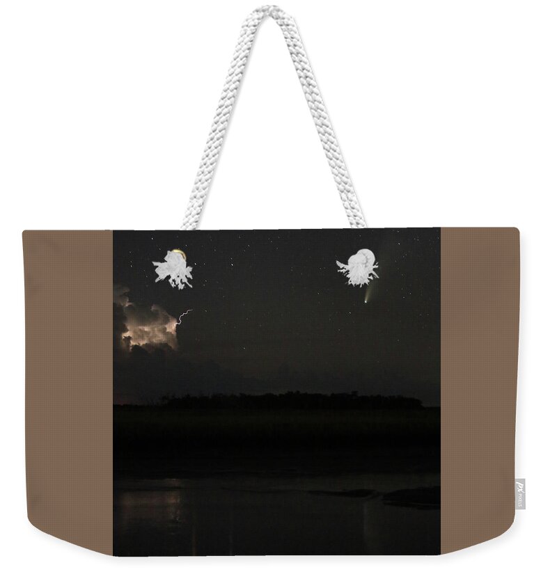 Comet Weekender Tote Bag featuring the photograph Neowise-9 by Jean Clark
