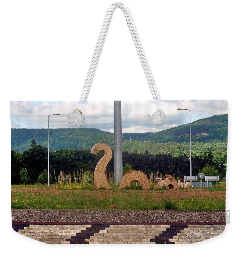 Nessie Weekender Tote Bag featuring the photograph Nessie Sculpture by Richard Thomas
