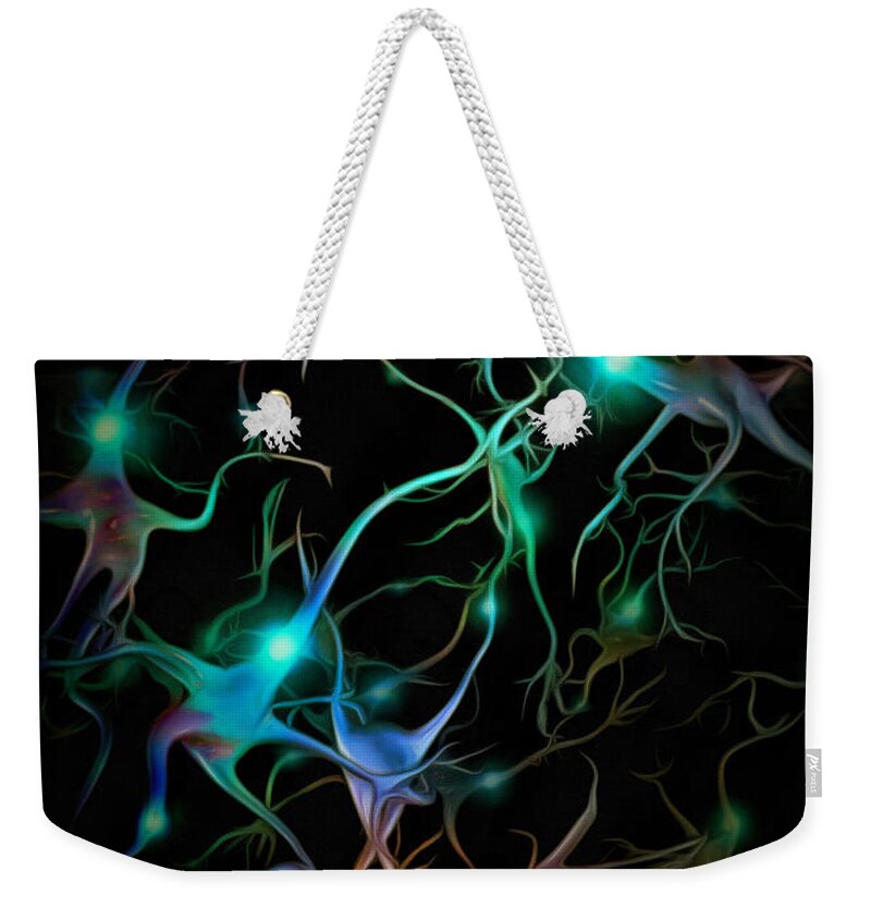 Neuron Weekender Tote Bag featuring the photograph Neurons network by Bruce Rolff