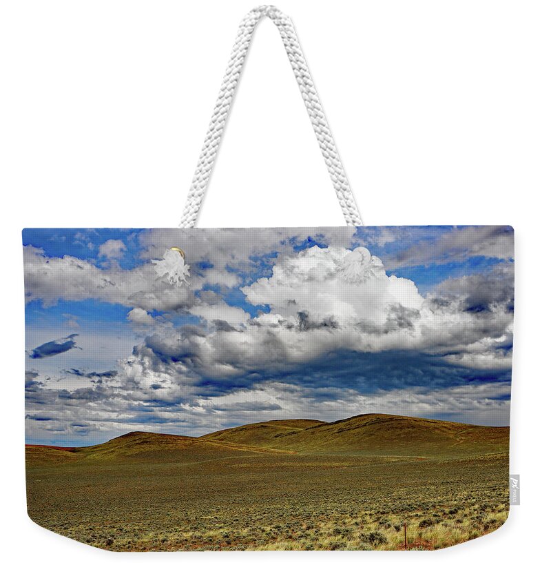 Nevada's Vastness Weekender Tote Bag featuring the digital art Nevada's Vastness by Tom Janca