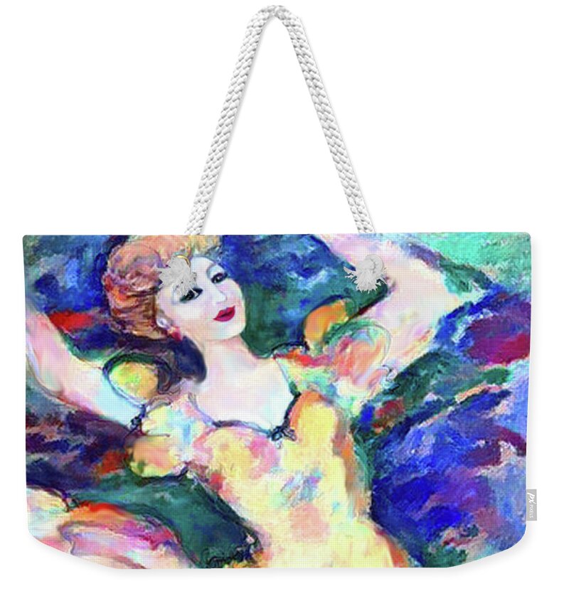 Figurative Art Weekender Tote Bag featuring the digital art New Dancing Shoes 02 by Stacey Mayer