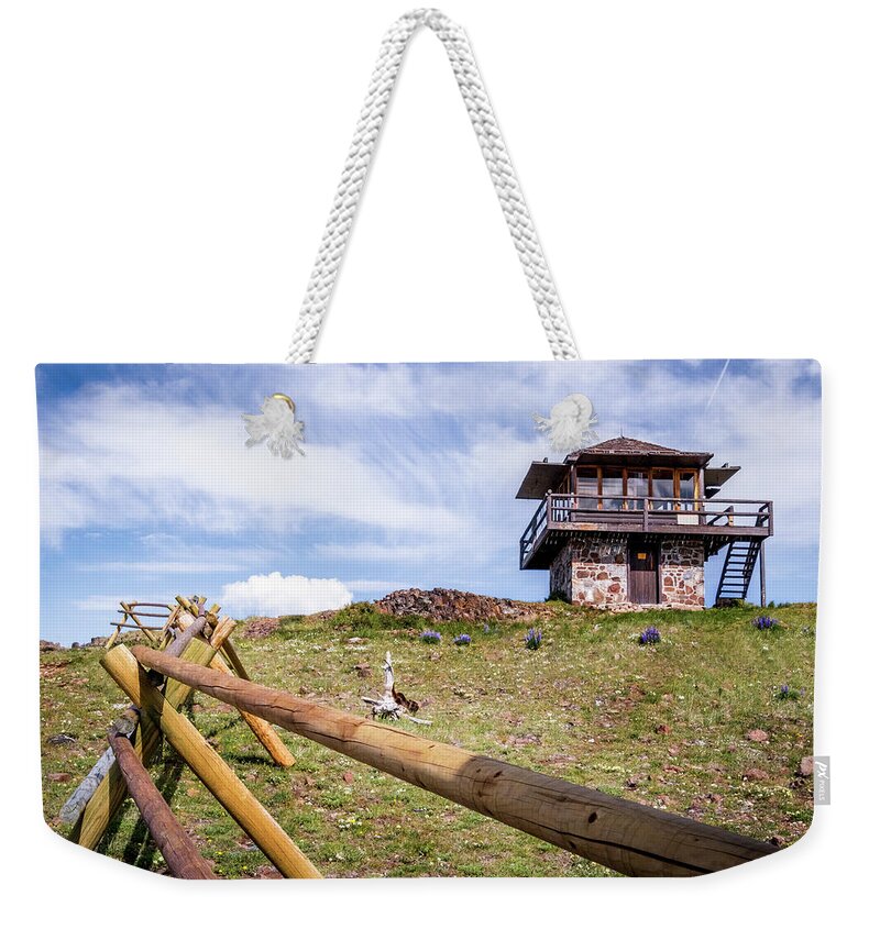  Weekender Tote Bag featuring the photograph New Fence by Laura Terriere