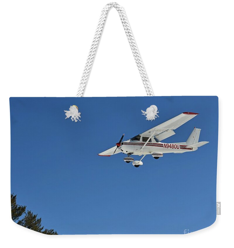 Lake Winnipesaukee Weekender Tote Bag featuring the photograph New Hampshire Fly - In by Steve Brown