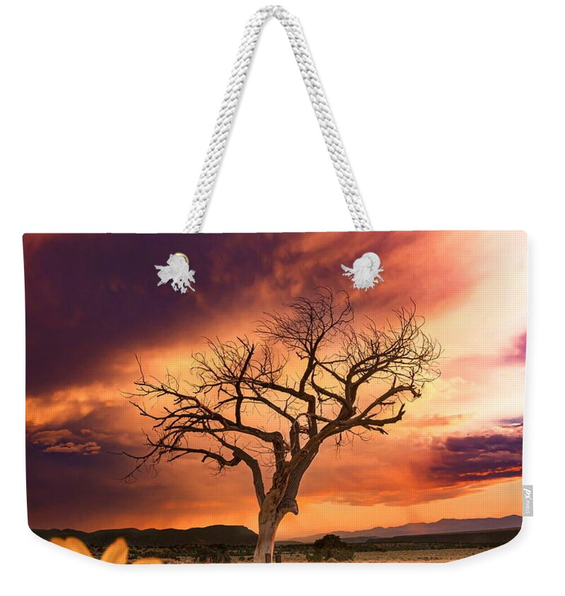 Taos Weekender Tote Bag featuring the photograph New Mexico Heaven by Elijah Rael