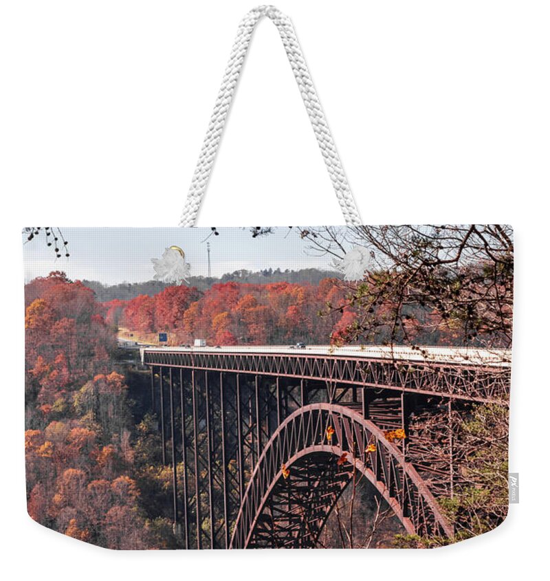 New River Gorge Bridge Weekender Tote Bag featuring the photograph New River Gorge Bridge, West Virginia by Rick Nelson