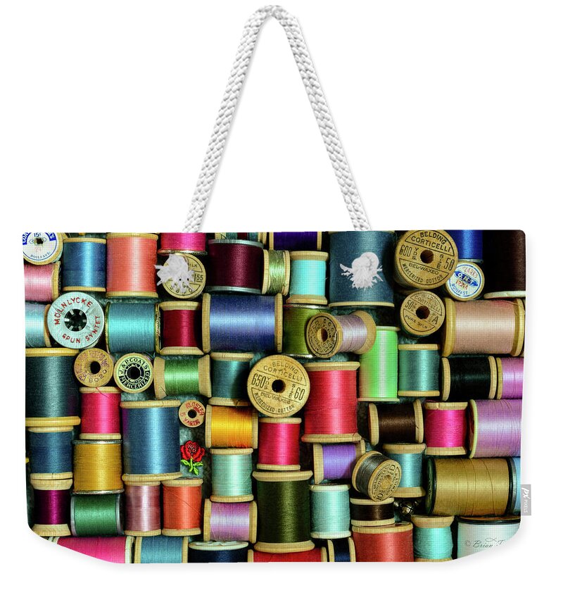 Colorful Weekender Tote Bag featuring the photograph Nice Threads by Brian Tada