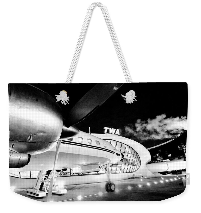 Connie Weekender Tote Bag featuring the photograph Night Flight by Steve Ember