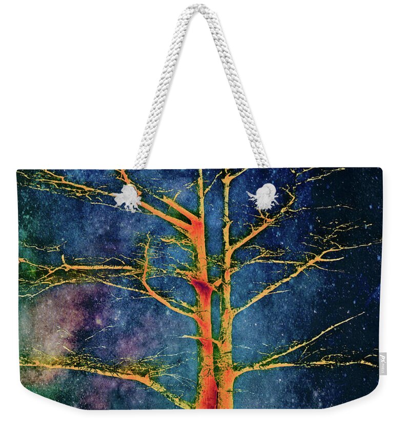 North Carolina Weekender Tote Bag featuring the photograph Night Glow fx by Dan Carmichael