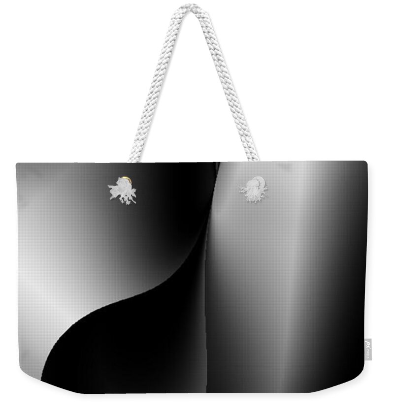 Abstract Weekender Tote Bag featuring the painting Night Twist by Rafael Salazar