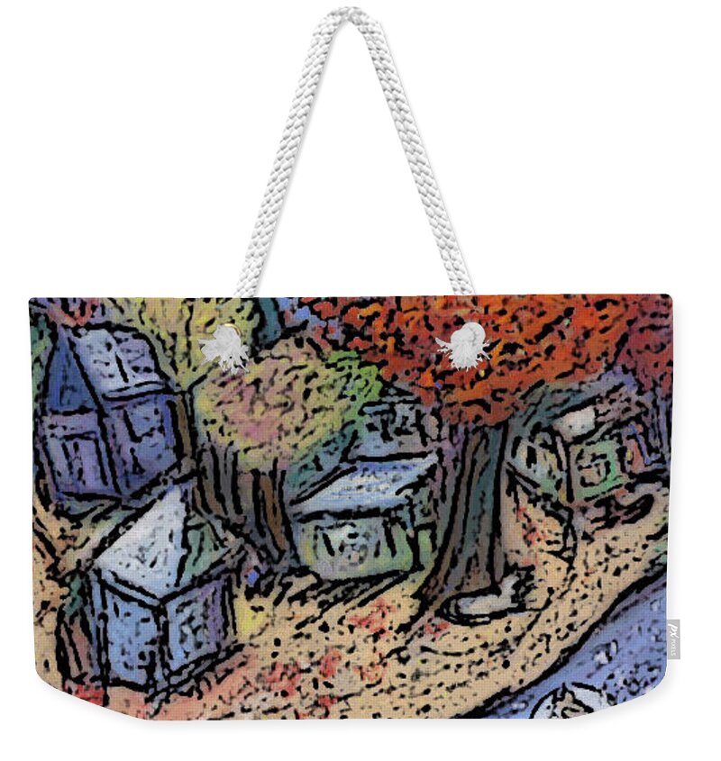 Studio Tolere Weekender Tote Bag featuring the painting e by Studio Tolere
