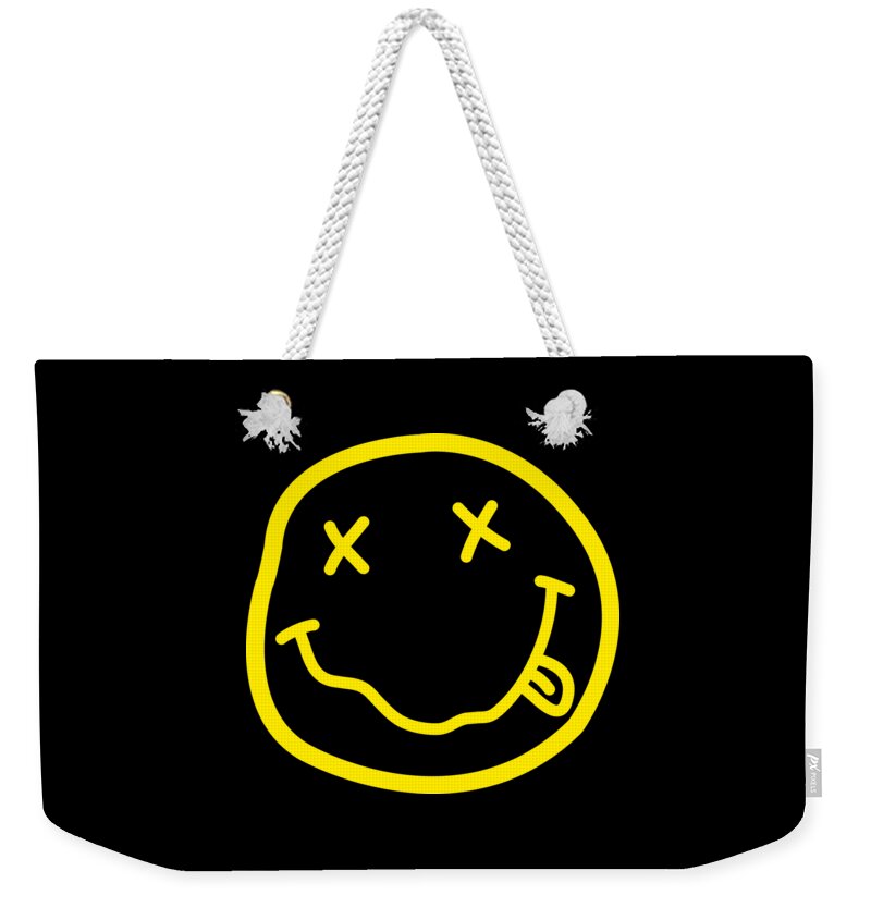 Nirvana Weekender Tote Bag featuring the digital art Nirvana Design Art Logo by Ryan Emmanuelle