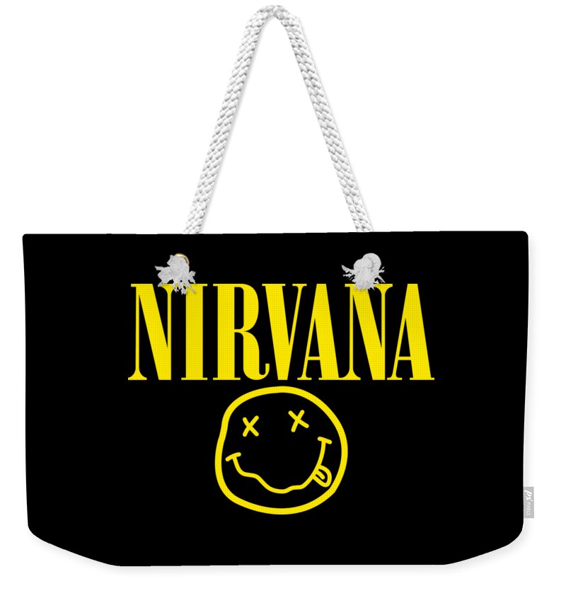 Nirvana Weekender Tote Bag featuring the digital art Nirvana Music by Roberts Louis M