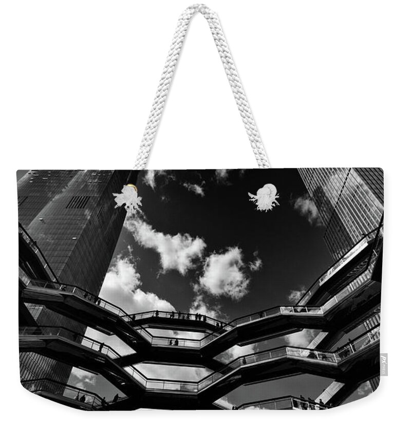 Hudson Yards Weekender Tote Bag featuring the photograph The Ascent by Jessica Jenney