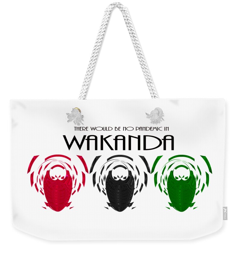 Wakanda Weekender Tote Bag featuring the photograph No Pandemic by Theodore Jones