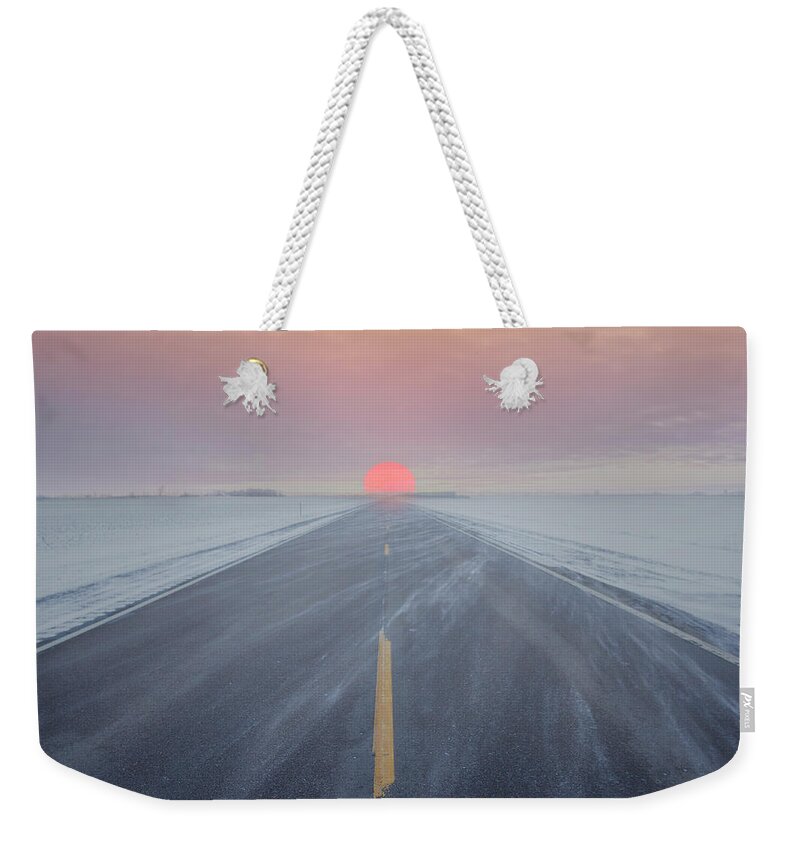 Highway 14 Weekender Tote Bags