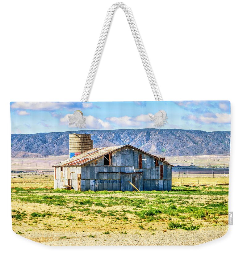 Barn Weekender Tote Bag featuring the photograph No Trespassing by Gene Parks