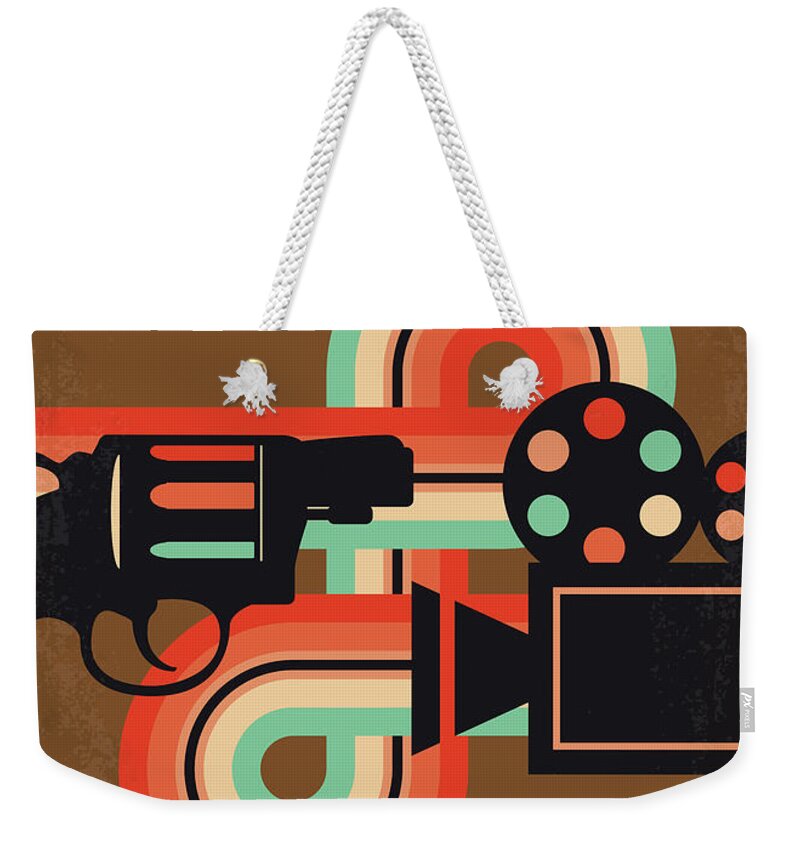 The Nice Guys Weekender Tote Bag featuring the digital art No1180 My The Nice Guys minimal movie poster by Chungkong Art
