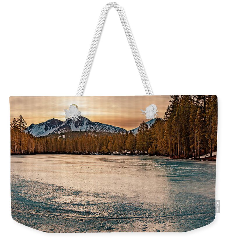 Horizontal Weekender Tote Bag featuring the photograph Non Reflective Reflectivity by Mike Lee