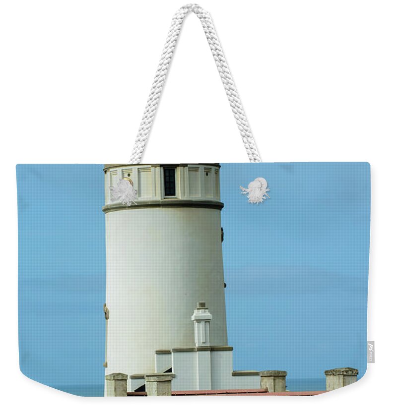 Lighthouse Weekender Tote Bag featuring the photograph North Head Lighthouse by Tikvah's Hope