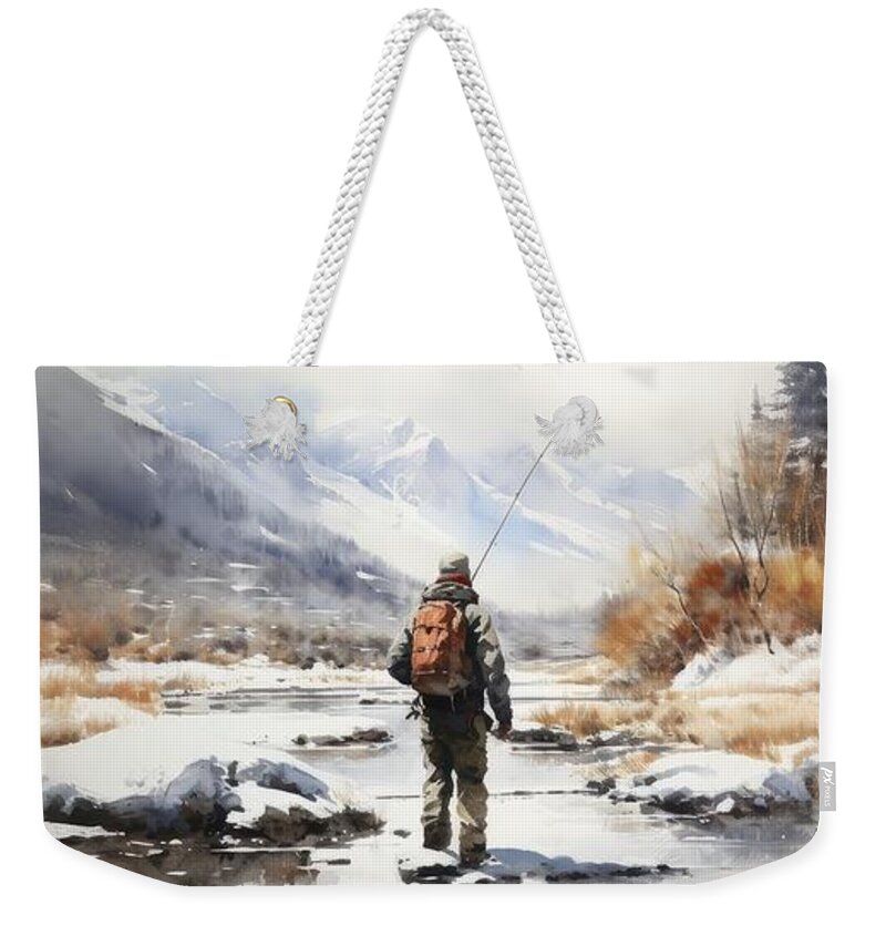 Northern Reflections - Fly Fishing in Alaska Weekender Tote Bag by