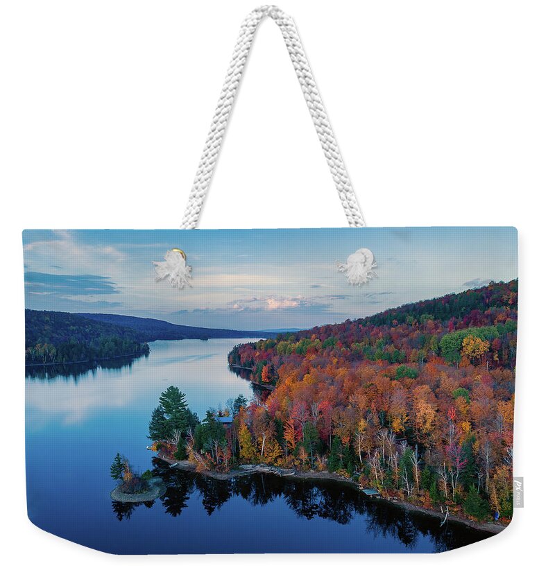 Norton Pond Weekender Tote Bag featuring the photograph Norton Pond Vermont by John Rowe
