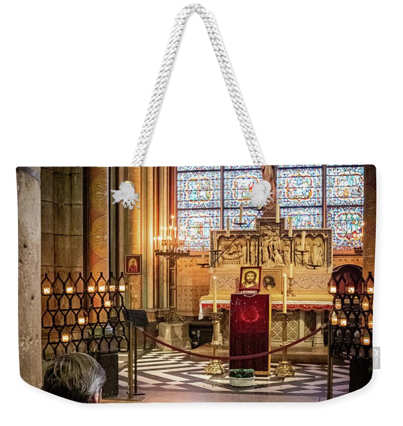 Notre Weekender Tote Bag featuring the photograph Notre Dame, Paris 5 by Nigel R Bell