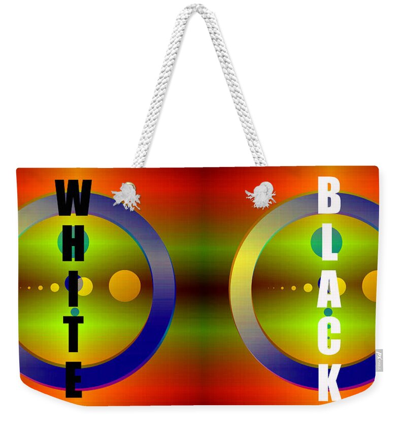 Now What Color Do You See Weekender Tote Bag featuring the mixed media Now what color do you see by David Lee Thompson