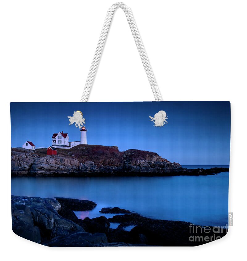 Nubble Weekender Tote Bag featuring the photograph Nubble Lighthouse Maine by Brian Jannsen