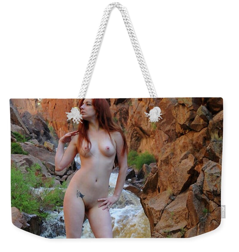 Girl Nude Weekender Tote Bag featuring the photograph Nude Art Model by Robert WK Clark
