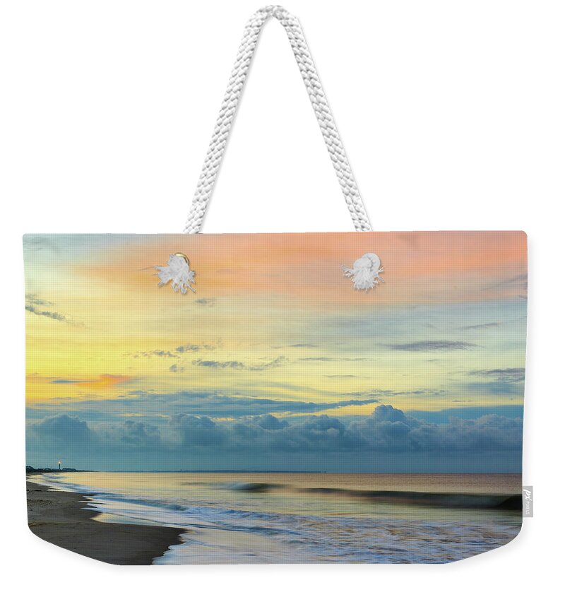 Oak Island Weekender Tote Bag featuring the photograph Oak Island Morning by Nick Noble