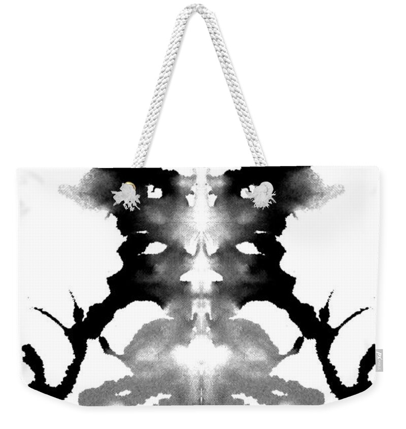 Abstract Weekender Tote Bag featuring the painting Ocean Only Hidden by Stephenie Zagorski