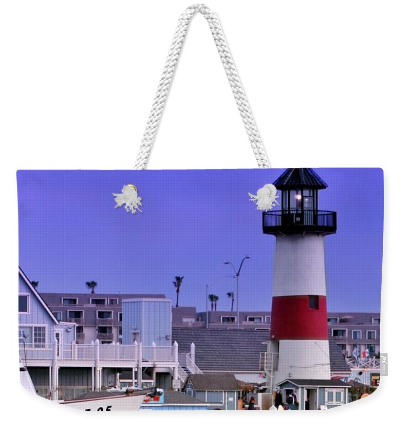 Lighthouse Weekender Tote Bag featuring the photograph Oceanside Light by DJ Florek